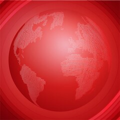 Obraz premium Earth is shot from outer space, showcasing networks, telecommunications, celestial matter, and advanced technology communication systems, highlighting global connectivity, satellite technology, and pl