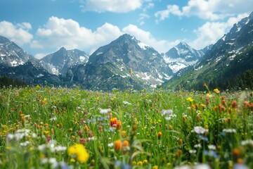 meadow with wildflowers