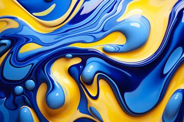 Abstract Fluid Shapes background illustration