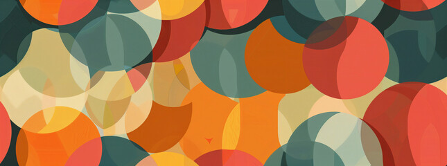 Illustration inspired by 1960s wallpaper_1. Aspect ratio 65_24