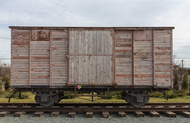 Memorial complex for the victims of deportation in the village of Lilac, Bakhchisarai district. Crimea. Russia. 23.02.2024