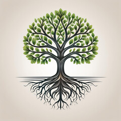 Fototapeta premium Arbor tree of life icon logo