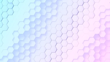 satisfying gradient soft color abstract background 3d illustration. Can be used to represent futuristic gamer backdrop pattern, girl stream background or technology geometric surface © Ricardo