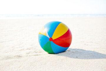 Obraz premium Beach Ball on White Sand
