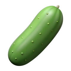 Cartoon cucumber vegetable illustration isolated on the transparent background