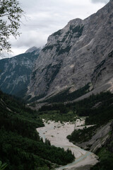 View over Reintal in the Alps