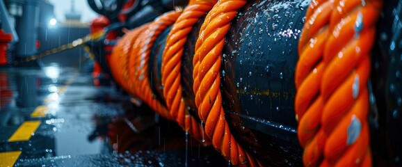A Wheel With Buckets Of A Large Dredging Vessel, Close Up, Showcasing Maritime Power And Resource Extraction