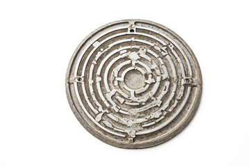 Old Weathered Manhole Cover