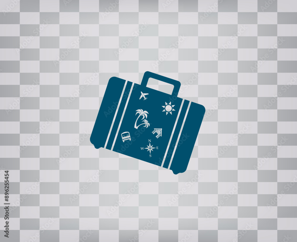 Poster vector icon on gray background with gradient