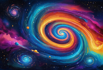 swirling galaxies