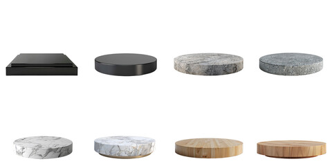 Empty transparent sample mockup isolated png with no background.