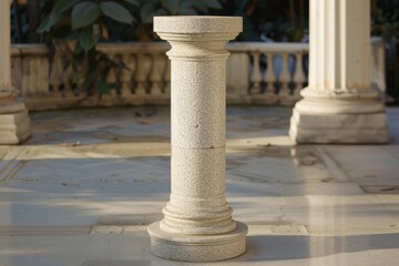 Fototapeta premium classical marble Greek column and pillars
