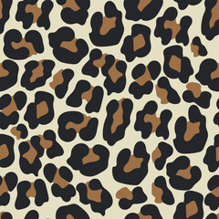 Leopard animal print pattern vector image of trend ornaments 