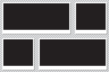 Photo frame set. vector frame
