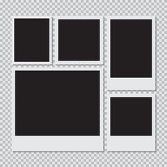 Photo frame set. vector frame