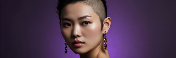 asian woman model stylish cosmetics beauty fashion