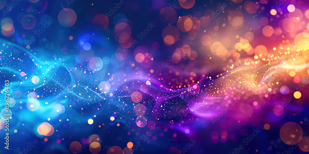 Poster abstract background with waves