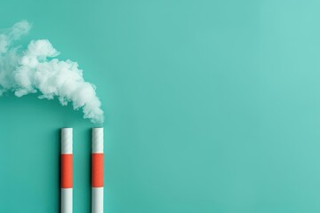 Achieving carbon neutrality with balanced emissions, banner, with copy space