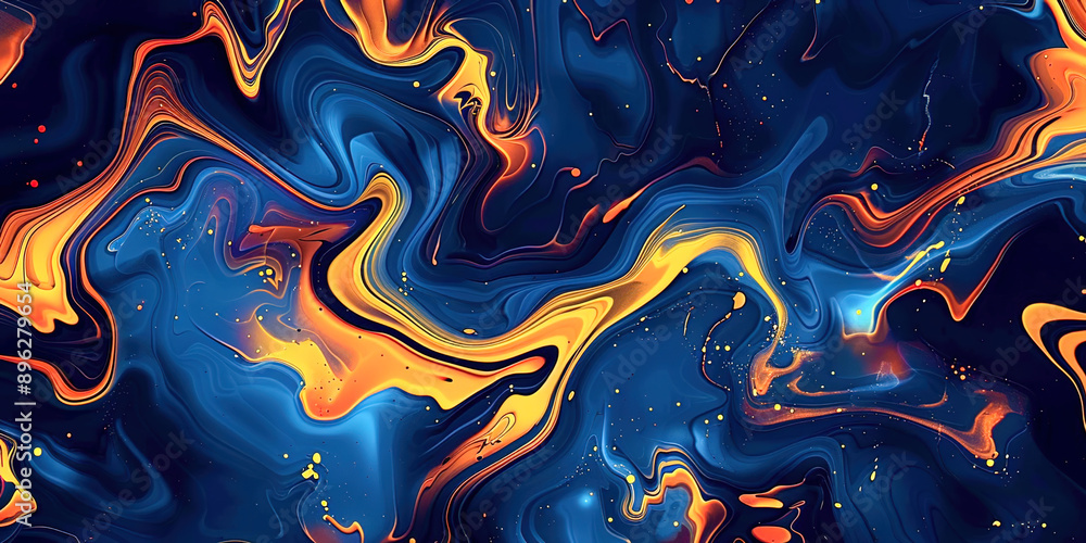 Poster abstract background with waves