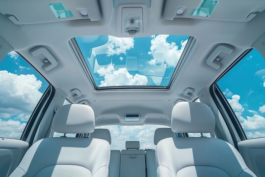Sunroof View From Inside A Car