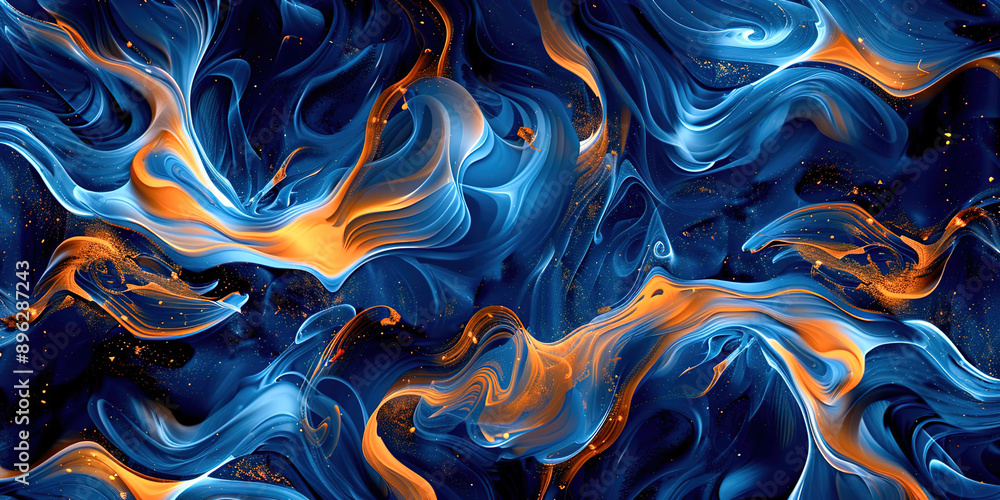 Poster abstract background with waves