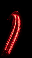 Futuristic Story Overlay Background Neon Glow Sci-Fi Hochformat rot