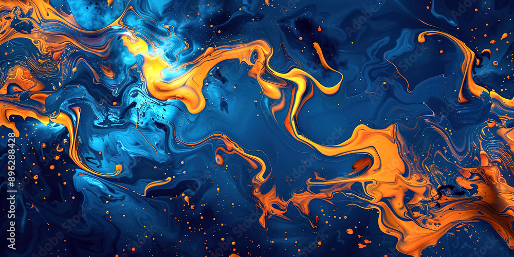 Poster abstract background with waves