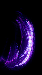 Futuristic Story Overlay Background Neon Glow Sci-Fi Hochformat