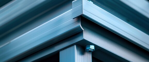 Roof Steel Structure With Connection Joint, Representing Durability And Engineering