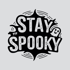 Halloween vintage label, logo