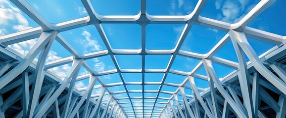 Stadium Roof Long Span Steel Structure With Hinges And Fixed Connection Joint, Showcasing Reach And Stability