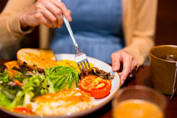 All day breakfast avocado platter brunch