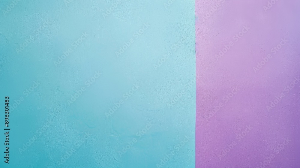 Poster vibrant pastel colors divide a concrete wall, creating a modern background with space for text. the 