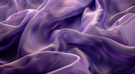 Fototapeta premium Purple Silk Fabric Close-Up