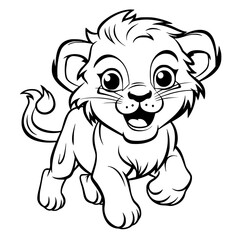 Baby Lion Vector