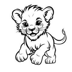 Baby Lion Vector