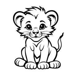 Baby Lion Vector