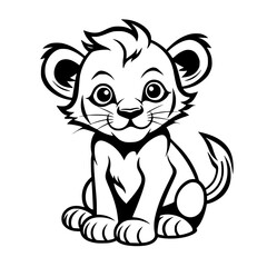 Baby Lion Vector