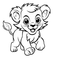 Baby Lion Vector
