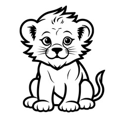 Baby Lion Vector