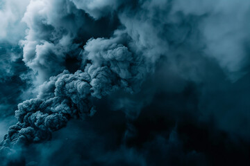 A Dense Cloud of dark Smoke Rising into the Sky symbolising air pollution