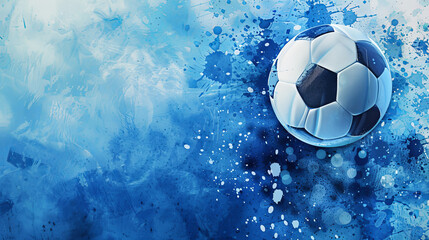 Blue-themed soccer templates, banners, and layouts for sports events.