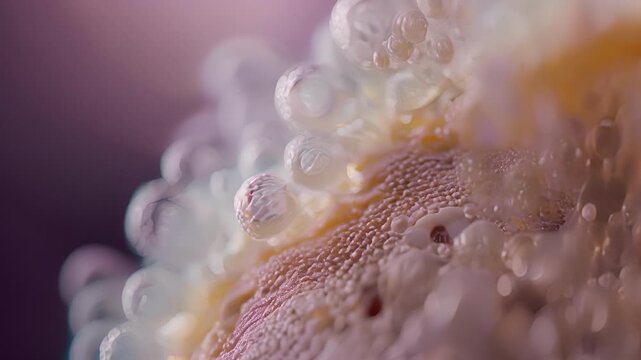 An upclose look at the dermal papilla a specialized group of cells nestled within the hair bulb that play a crucial role in regulating hair growth and development.