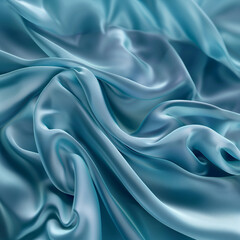 Obraz premium Flowing waves of fabric, gently undulating and rippling, with a soft, silk-like texture background