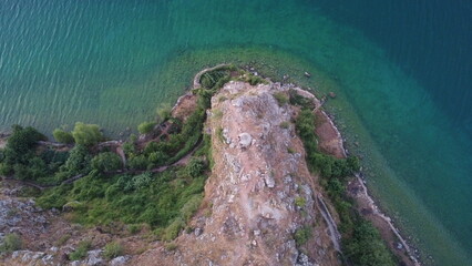 La cote du lac d'Ohrid