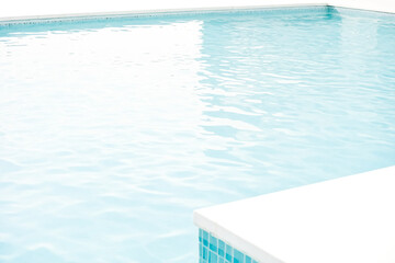 Blue Water Ripples in Swimming Pool