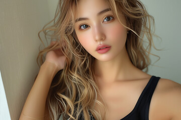 Naklejka premium 黒ギャル