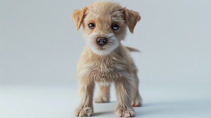 puppy white background