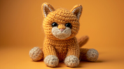 Crochet Plushies, hand knitted cat toy