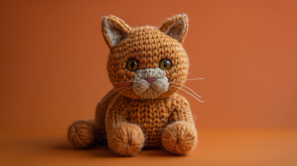 Crochet Plushies, hand knitted cat toy